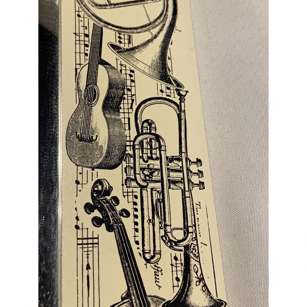 unique musical mirror music note sheets instruments band drums orchestra strings